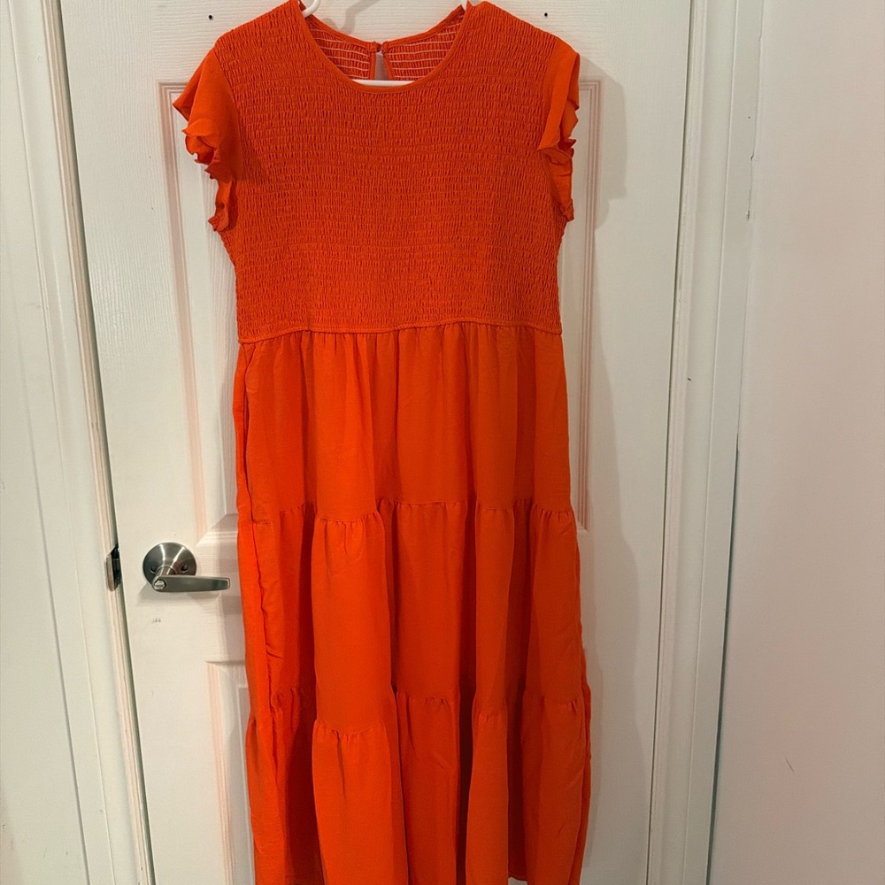 Vibrant Orange  Dress